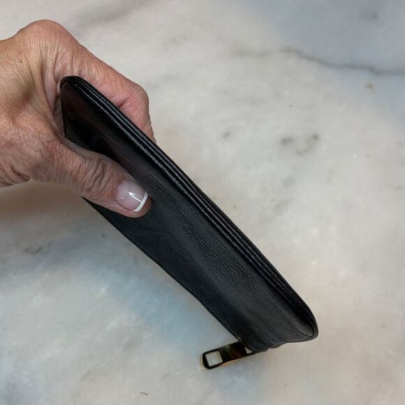 Rebecca Minkoff Pebbled Leather Friends Wristlet with Key Ring - Picture 9 of 13